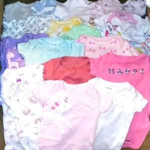Assortment of NB girl onesies
